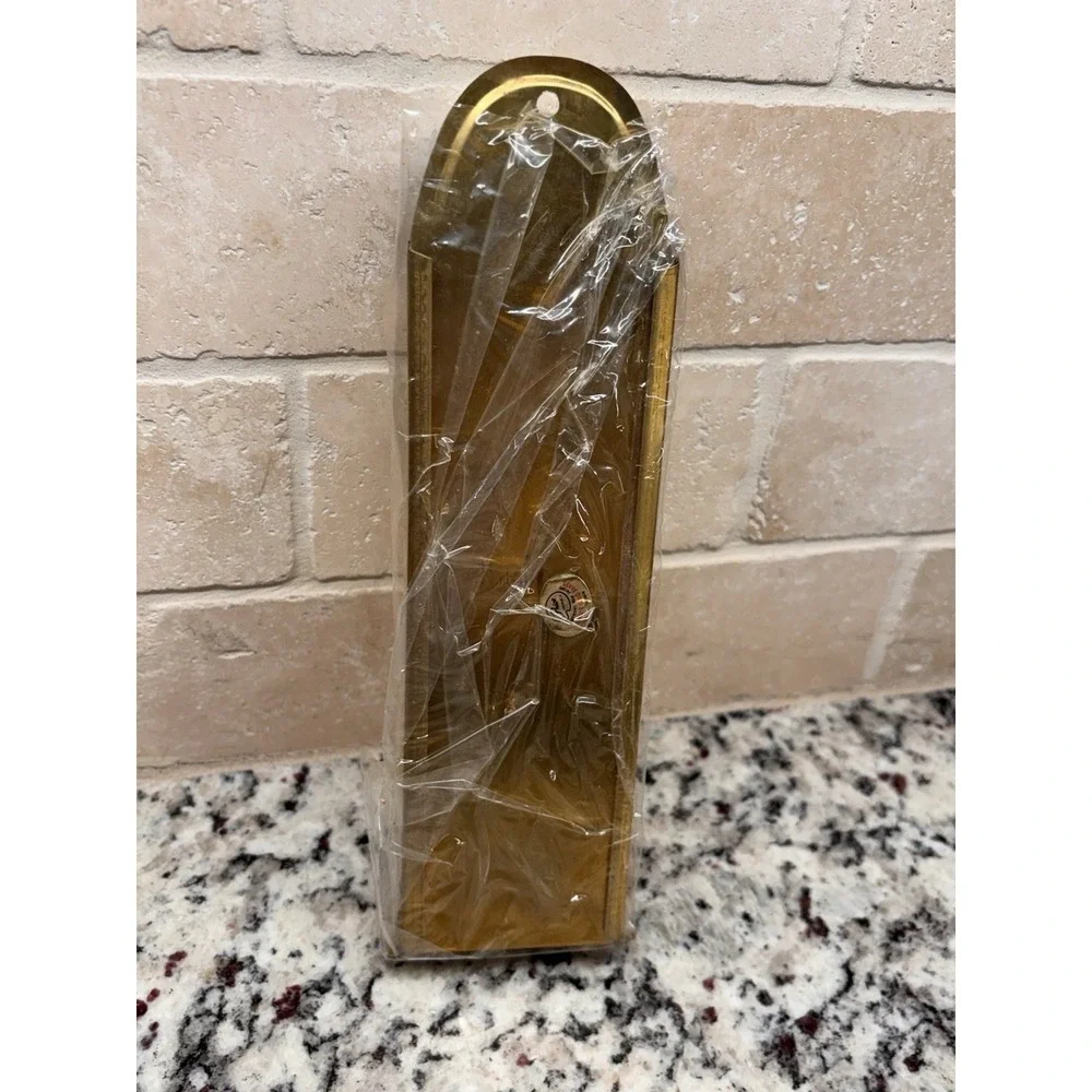 Vintage Solid Brass Fireplace Match Holder NOS New‎ In Box Taiwan